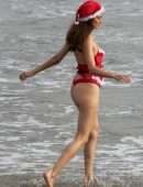 Blanca Blanco for Christmas Photoshoot at the Beach in Malibu
