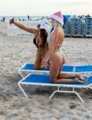 Claudia Romani and Jessica Edstrom for Bikini Photoshoot in South Beach