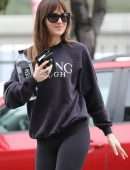 *EXCLUSIVE* Dakota Johnson heads to the Gym for a workout in Burbank