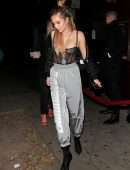 Delilah Belle Hamlin in See-Throuh Bra at The Peppermint Club in West Hollywood