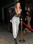 Delilah Belle Hamlin in See-Throuh Bra at The Peppermint Club in West Hollywood