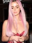 Demi Rose Mawby Cleavage, Out in London