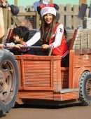 Eiza Gonzalez at DisneyLand Park with her Family in Los Angeles