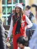 Eiza Gonzalez at DisneyLand Park with her Family in Los Angeles