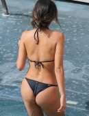 Eiza Gonzalez in Bikini at a Pool in Honolulu