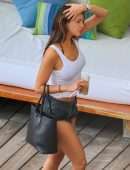 Eiza Gonzalez in Bikini at a Pool in Honolulu