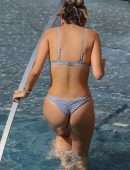Eiza Gonzalez in Bikini at Poolside in Honolulu