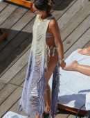 Eiza Gonzalez in Bikini at Poolside in Honolulu