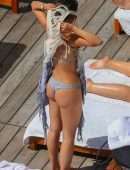 Eiza Gonzalez in Bikini at Poolside in Honolulu