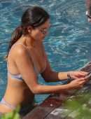 Eiza Gonzalez in Bikini at Poolside in Honolulu