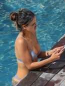 Eiza Gonzalez in Bikini at Poolside in Honolulu