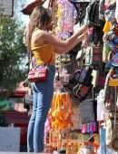 Emily Ratajkowski Booty in Jeans in Xochimilco in Mexico City