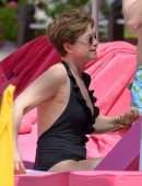 Emma Forbes on Vacation in Barbados