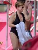 Emma Forbes on Vacation in Barbados