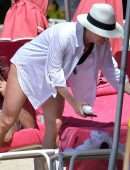 Emma Forbes on Vacation in Barbados