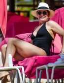 Emma Forbes on Vacation in Barbados