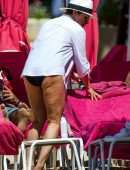 Emma Forbes on Vacation in Barbados