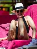 Emma Forbes on Vacation in Barbados