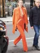 Gigi Hadid – Braless Candids in New York