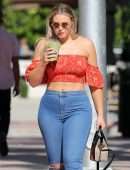 Iskra Lawrence in Jeans Out at South Beach in Miami