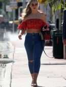 Iskra Lawrence in Jeans Out at South Beach in Miami
