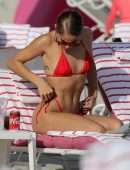 Jasmine Sanders Booty in Bikini on Beach in Miami