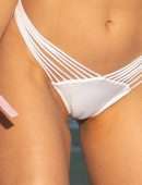 Joy Corrigan in Bikini, CamelToe on Beach in Miami