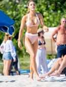 Joy Corrigan in Bikini at the Beach in Miami