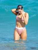 Joy Corrigan in Bikini at the Beach in Miami