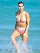 Joy Corrigan in Bikini at the Beach in Miami