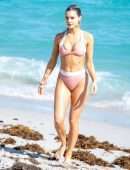 Joy Corrigan in Bikini at the Beach in Miami