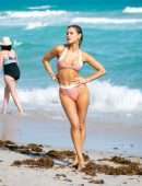 Joy Corrigan in Bikini at the Beach in Miami