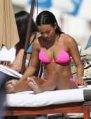 Karrueche Tran Booty on the Beach in Miami