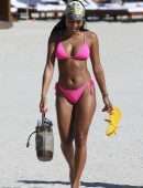Karrueche Tran Booty on the Beach in Miami