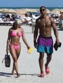 Karrueche Tran Booty on the Beach in Miami