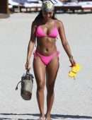 Karrueche Tran Booty on the Beach in Miami