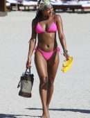 Karrueche Tran Booty on the Beach in Miami