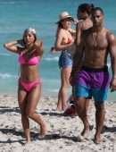 Karrueche Tran Booty on the Beach in Miami