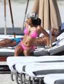 Karrueche Tran Booty on the Beach in Miami
