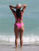 Karrueche Tran Booty on the Beach in Miami