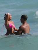 Karrueche Tran Booty on the Beach in Miami