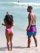 Karrueche Tran Booty on the Beach in Miami
