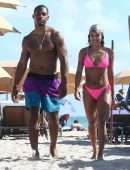 Karrueche Tran Booty on the Beach in Miami