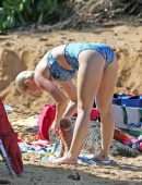 Katy Perry on a Beach in Hawaii