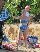 Katy Perry on a Beach in Hawaii