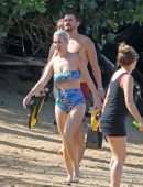 Katy Perry on a Beach in Hawaii