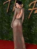Kendall Jenner Braless See-Through at British Fashion Awards 2018 in London