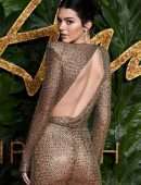 Kendall Jenner Braless See-Through at British Fashion Awards 2018 in London