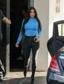 Kim Kardashian Arrive at Taping of 'Keeping Up With The Kardashians' in Sherman Oaks
