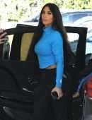Kim Kardashian Arrive at Taping of 'Keeping Up With The Kardashians' in Sherman Oaks